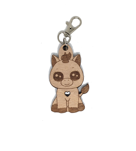 Porte  clé licorne kawaii